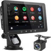 Huuimy Portable Car Stereo with Wireless Carplay and Android Auto - 7