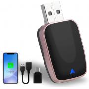 Huuimy Wireless Carplay Adapter Converts Wired Car Play to Wireless, Plug and Play for Cars with carplay and phone running iOS 12+