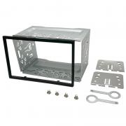 Huuimy Metal Frame for 2 DIN Car Radio - Double DIN Car Radio Mounting Kit for DVD Player, GPS Navigation