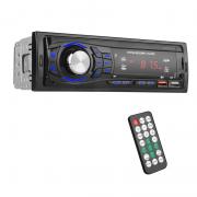 Huuimy 1 DIN Bluetooth Car Radio Supports Handsfree Calling, 2 USB Ports, SD, AUX-in, FM Radio - MP3 Player with Remote Control